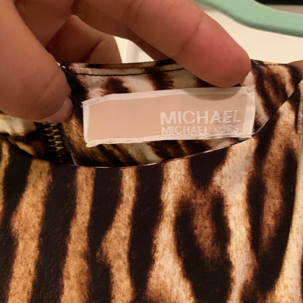 Mixed Animal Print Stud Trim Maxi Dress